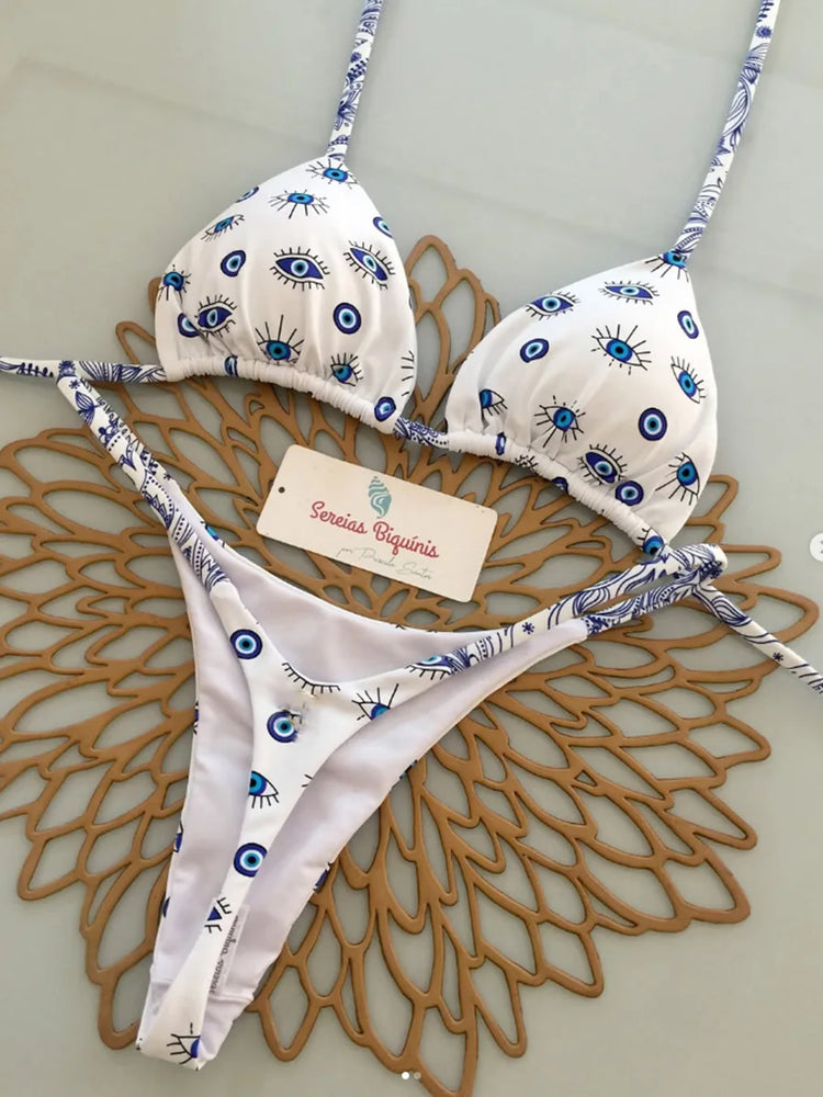 Micro Bikini Push Up Costumi da bagno donna 2026 Costumi da bagno sexy Bikini brasiliano Set Halter Biquini Costumi da bagno Perizoma Beachwear Donna