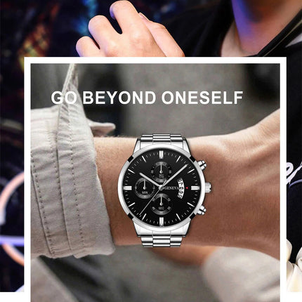 Orologio da uomo alla moda Orologio da polso al quarzo con calendario di lusso Orologi da lavoro Orologio da uomo Orologio da polso con cinturino maschile platinumshop