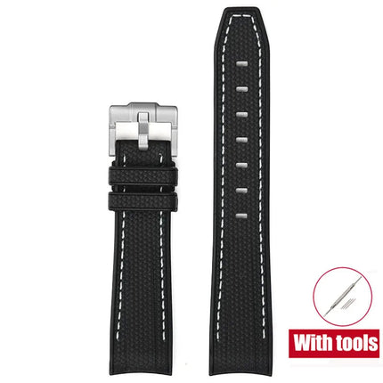 Cinturino in gomma per Swatch X Omega Joint MoonSwatch Cinturino sportivo impermeabile da 20 mm Cinturino con estremità curva in silicone per uomo donna platinumshop