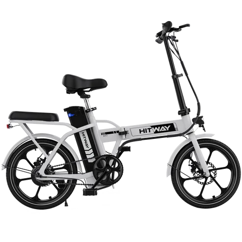 HITWAY Electric Bicycle, Folding E-Bike, City Bike, 36V/13Ah Lithium Battery, Electric Range up to 35-90 km