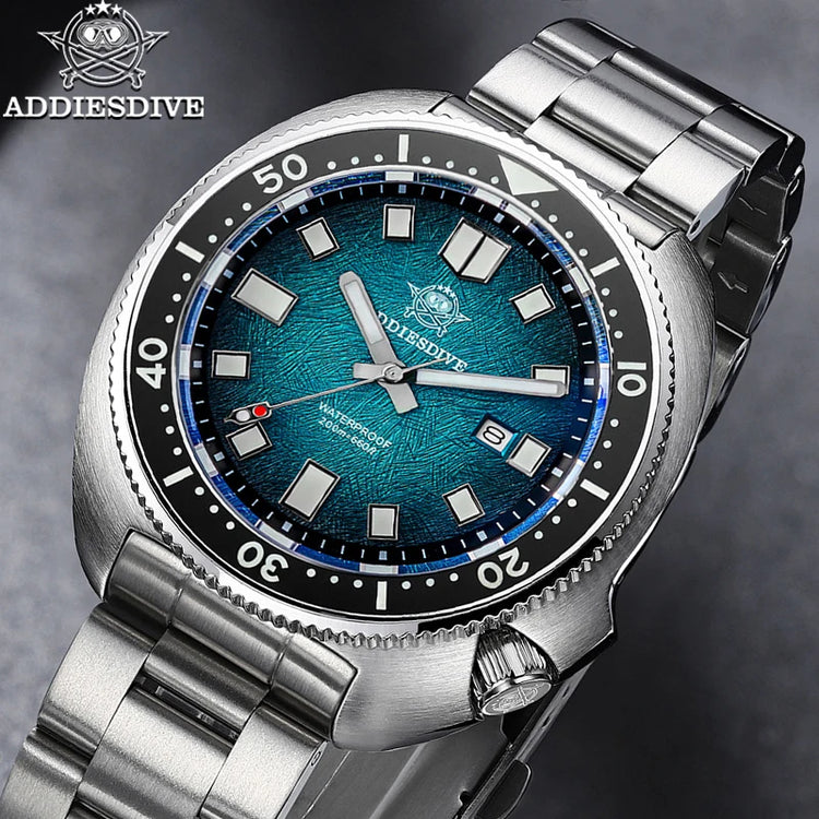 ADDIESDIVE Japan2115 New Men Watch Sapphire Glass BWG9 Ultra-Bright Luminous 200m Waterproof Wristwatch Luxury Quartz Watches