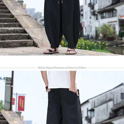 Pantaloni Larghi Estivi da Uomo, Stile Retrò Oversize, Pantaloni Harem Tinta Unita, Pantaloni Casual Harajuku, Pantaloni da Jogging per Donna, Abbigliamento Streetwear