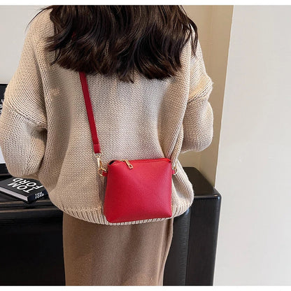 Borse a tracolla e a tracolla a secchiello in PU rosso Nero Senso del lusso Borsa a due usi da donna 2024 Moda versatile in vendita