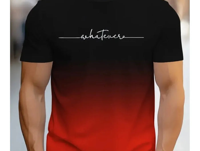 Men's Casual Shirts, Men's T-shirts, Men's Clothing, Versatile Tops, Simple Style, Everyday Contrast Outfits