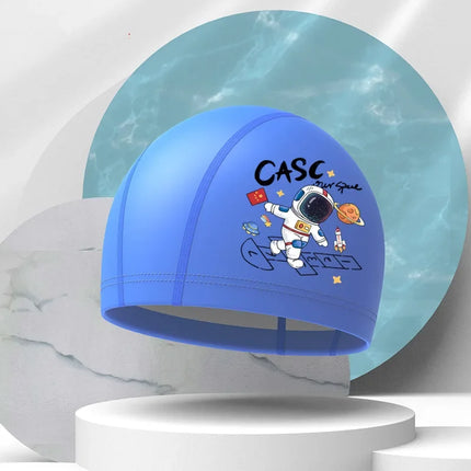 Bonnet de bain pour filles, dessin animé mignon, étanche, protection des oreilles, haute élasticité, chapeau de natation pour enfants, garçons, accessoires de natation pour bébés
