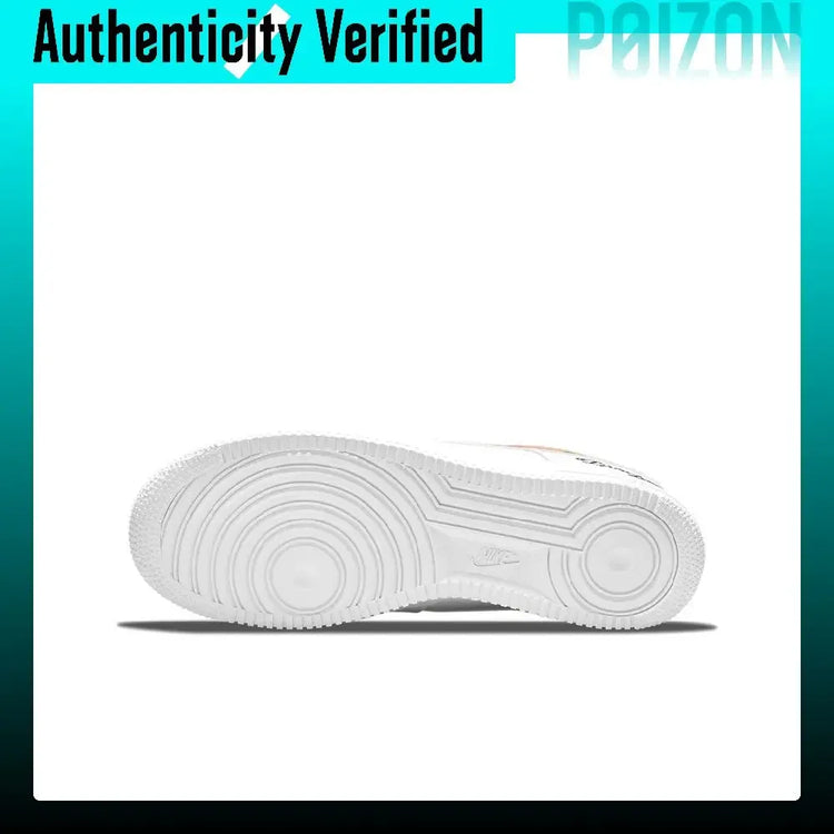 Nike Air Force 1 Skateboard Shoes Unisex Low Top White/Orange DM7578-100