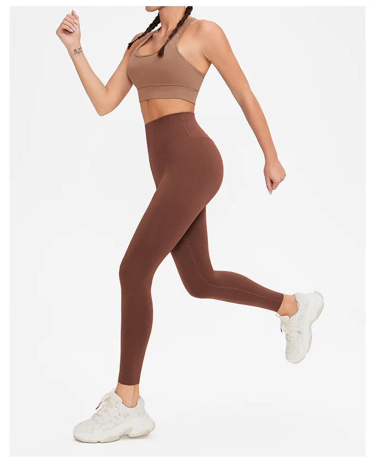 AL Women's High-Waist Airlift Yoga Leggings - Solid Color Tight Workout Pants for Pilates, Exercise & Street Style PlatiNum