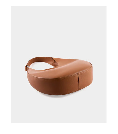 2025 New Genuine Leather Women Half Moon Bag Shoulder Ladies Luxury Underarm bag Commuter Shopping Handbag Bag For Women Gift