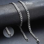 5mm Argento Cubano / 60cm 24inch