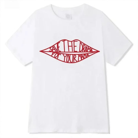 Amici TV Show Rachel Save Drama Kawaii Mom T-shirt Top Plus Size Abbigliamento Kawaii unisex Anime Stitch