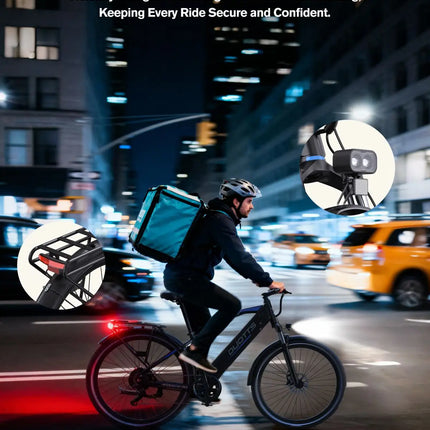 Bicicletta Elettrica DUOTTS C29 Max con Motore da 250W, Batteria 48V18AH, Freno a Disco Idraulico, Pneumatici da 29 Pollici, E-bike per Pendolari Urbani