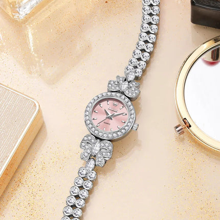 OLEVS 5887 Orologi da donna Elegante orologio al quarzo originale Orologi luminosi impermeabili per regalo donna Cinturino con diamanti Reloj Mujer platinumshop