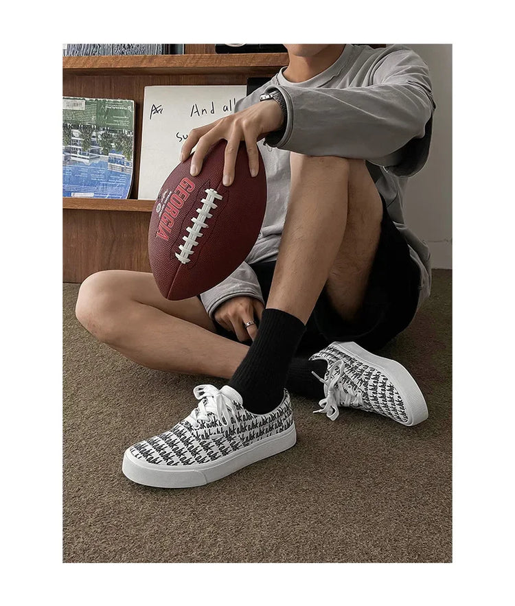 Designer Canvas Casual shoes for men  Flats Vulcanized Shoes Original printed sneakers male Skateboard street shoes men Tennis