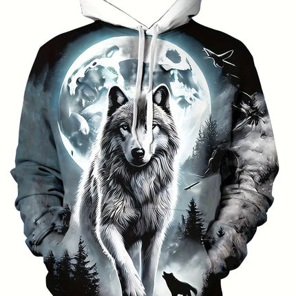 Animal Wolf Tiger 3D Print Hoodies Men Women Fashion Streetwear Hooded Sweatshirts Oversized Hoodie Pullovers Tops Man Clothing