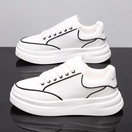New Couple's Small White Shoes Men's Sneakers Women Sports Shoes Increased Height Inside Casual Sports Shoes
