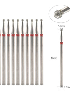 10Pcs Diamond Milling Cutter For Manicure Electric Nail Drill Bits Accessory Pedicure Machine Nail File Gel Remover Tool