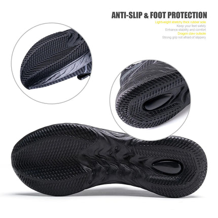 ONEMIX Nuove scarpe da corsa nere per uomo Sneakers da allenamento traspiranti impermeabili Scarpe sportive da trekking antiscivolo per esterni da uomo PlatiNum