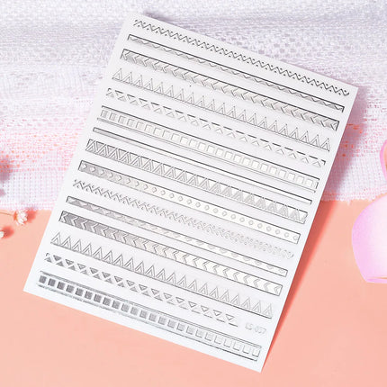1PC 26-English Alphabet Number 3D Self-adhesive Nail Art Decal Sticker Word Small Letter Nail Decals Sticker Manicure Decoration