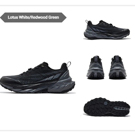 361 Degrees Yushan PRO Men Running Shoes Durable Hiking Cushioning Breathable Non-slip Outdoor Jogging Male Sneakers 672522250 PlatiNum