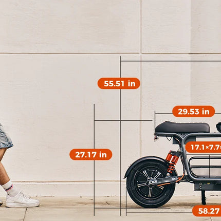 Monopattino Elettrico iScooter DX5 1500W, Batteria 48V 15.6Ah, Velocità Massima 55km/h, Autonomia 60-72km, Pneumatici da 15 Pollici con NFC