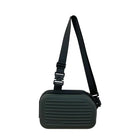 Borsa a tracolla rigida nera, leggera e portatile, per adulti, ideale per il trasporto quotidiano, lo shopping, le brevi camminate all'aperto e l'uso quotidiano.