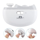 Electric Nail File for Fingernail and Toenail 2 in 1 Trimmer and Polisher Rechargeable Portable Manicure Kit with LED Light for Home Use