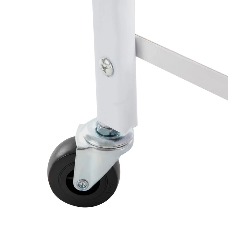 2-Tier Foot Bath Spa Trolley Cart Portable Pedicure Footrest with 4 Wheels Beauty Salon Nail Stand for Pedicures Massages Toenail Care, Load 100 kg/220.46 lbs