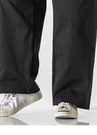 Pantaloni estivi da uomo a gamba larga Pantaloni moda casual solidi leggeri e sottili Harun Pantaloni da jogging larghi da uomo Pantaloni cargo Streetwear Taglie forti 5XL