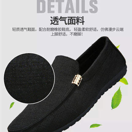 Scarpe casual da uomo in tela slip on mocassini alla moda per uomo abito di lusso scarpe da guida appartamenti formali per feste di matrimonio taglie forti