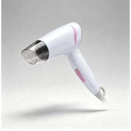 Compact Foldable Travel Blow Dryer 1600W Power 100‑240V Universal Voltage Cold Air Function Hanging Loop Design For Travel Household Hair Care