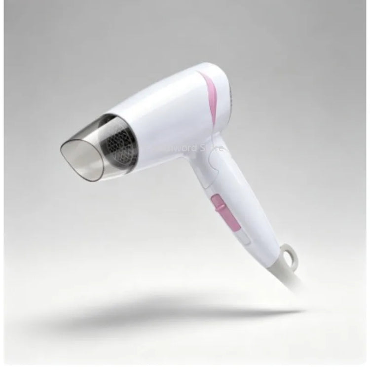 Compact Foldable Travel Blow Dryer 1600W Power 100‑240V Universal Voltage Cold Air Function Hanging Loop Design For Travel Household Hair Care