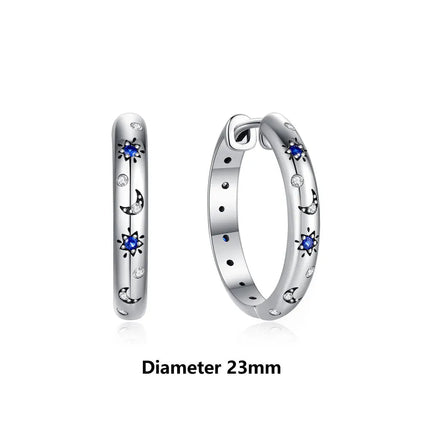 Orecchini Originali in Argento Sterling 925, Modello 2026, a Perno e a Cerchio con Cristalli, per Donna, in Oro Rosa, con Corona, Cuore, Infinito, Ape, Gioielli platinumshop