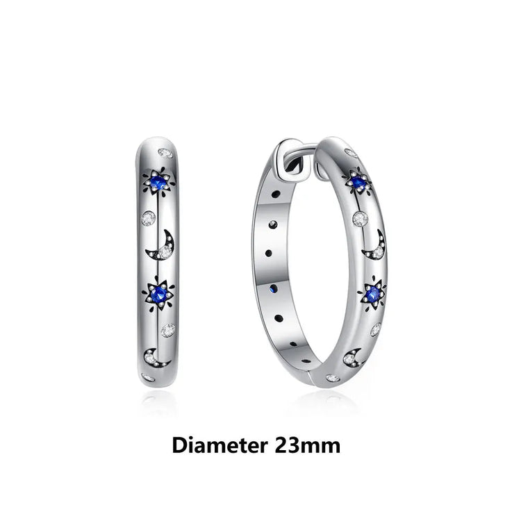 Orecchini Originali in Argento Sterling 925, Modello 2026, a Perno e a Cerchio con Cristalli, per Donna, in Oro Rosa, con Corona, Cuore, Infinito, Ape, Gioielli platinumshop