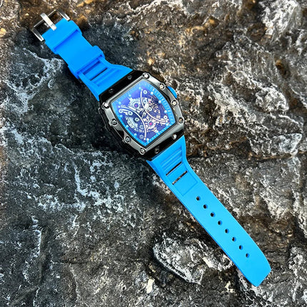 Orologio da uomo leggero marchio di lusso quadrante barile di vino orologio sportivo alla moda con bagliore notturno orologio calendario Reloj L146 platinumshop