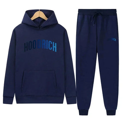 2025 Autumn/Winter Men's and Women's Letter-Printed Sporty Sweatshirt Set - Classic, Retro, Comfortable and Versatile PlatiNum