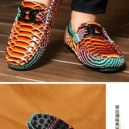 Mocassini in Pelle da Uomo 39-46, Scarpe Eleganti per Matrimoni e Feste, Calzature di Alta Qualità, Mocassini Slip-on di Lusso per Uomo