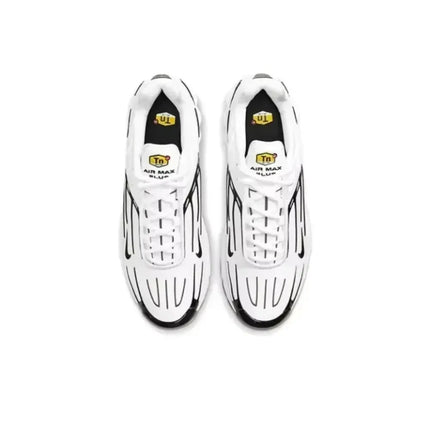 Nike Air Max Plus TN White Black Men Running Shoes Lightweight Comfortable Air Cushion Sports Sneakers