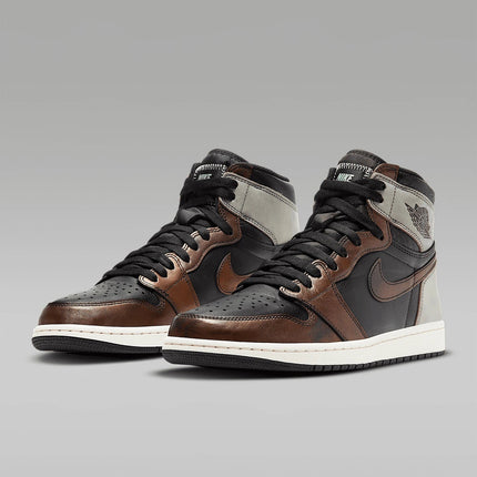 Scarpe da basket alte Nike AIR JORDAN 1 autentiche da uomo 555088-033 platinumshop