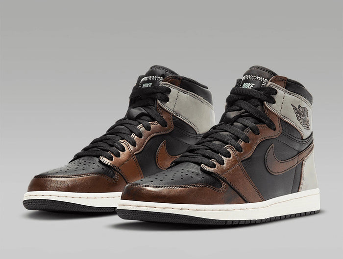 Scarpe da basket alte Nike AIR JORDAN 1 autentiche da uomo 555088-033 platinumshop