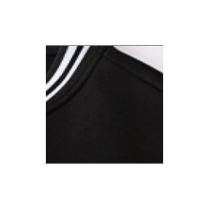 Preppy Style B-class printed baseball jacket with black and white color block sleeves and contrasting colors
