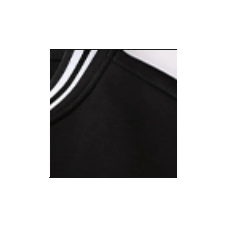 Preppy Style B-class printed baseball jacket with black and white color block sleeves and contrasting colors