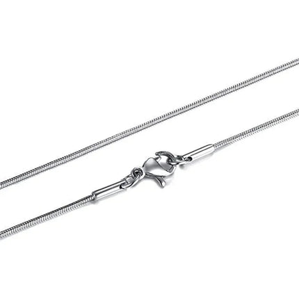 wholesale 1/2mm 925 sterling silver Women Jewelry Snake Chain Necklace For Men Simple Basic Chain Hip Hop Fashion Accessories PlatiNum