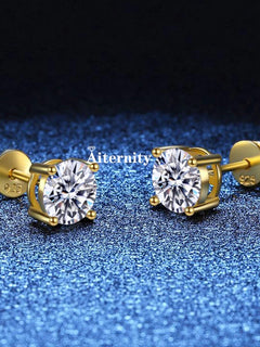 2 certificati GRA orecchini a bottone Moissanite Pass Diamond tester Pen For Men Women 925 Silver 18