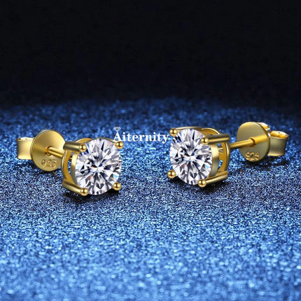 2 certificati GRA orecchini a bottone Moissanite Pass Diamond tester Pen For Men Women 925 Silver 18K Plated Wedding Gemstone platinumshop