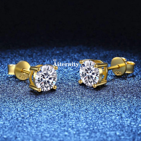 2 certificati GRA orecchini a bottone Moissanite Pass Diamond tester Pen For Men Women 925 Silver 18K Plated Wedding Gemstone platinumshop