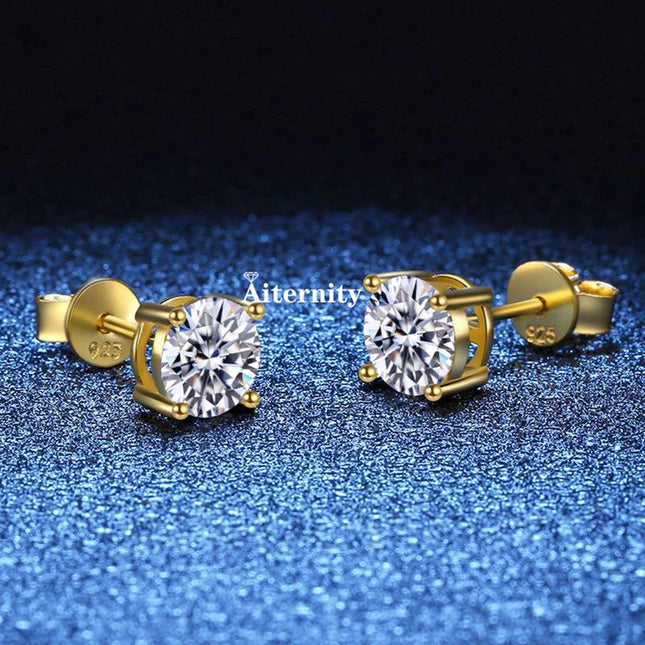 2 certificati GRA orecchini a bottone Moissanite Pass Diamond tester Pen For Men Women 925 Silver 18K Plated Wedding Gemstone platinumshop