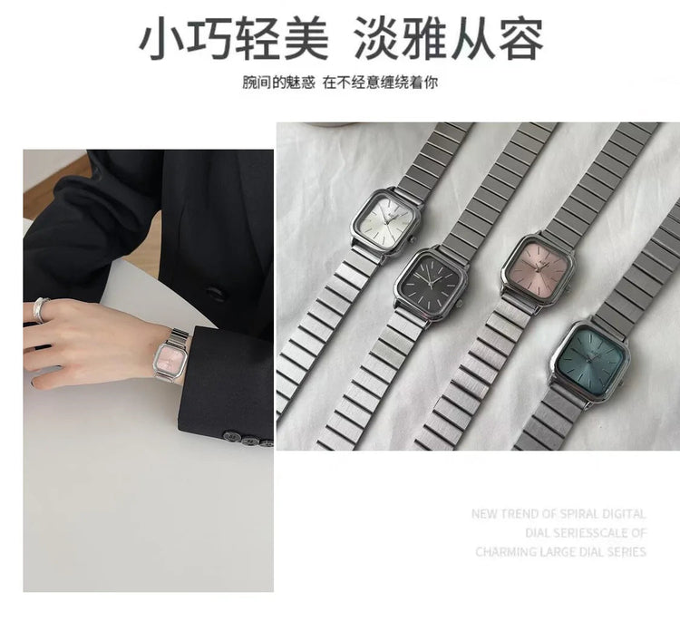 Orologio da donna di lusso Orologio da polso al quarzo da donna con cintura in acciaio alla moda delle migliori marche Montre Femme Bellissimi regali Orologi da donna di lusso platinumshop