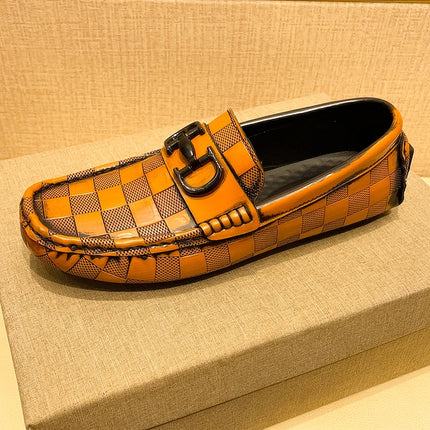 Mocassini in vera pelle da uomo design mocassino slip on morbido piatto scarpe casual da uomo guida calzature maschili scarpe da barca fatte a mano