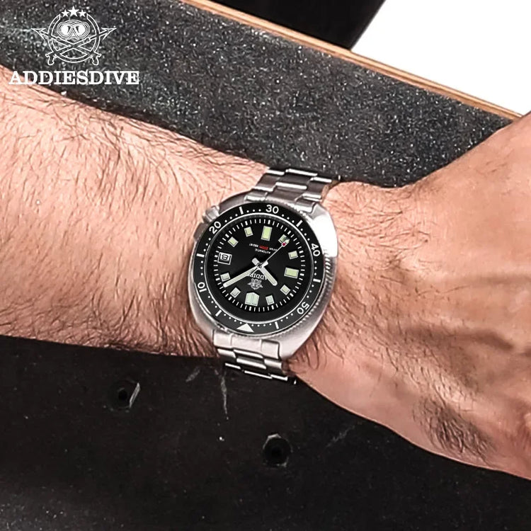 ADDIESDIVE Men's Watch Sapphire Glass Stainless Steel NH35 Automatic Mechanical Watch BGW9 Luminous 200m Waterproof Dive Watch