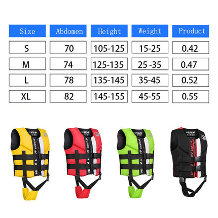 Gilet de sauvetage en néoprène pour enfants, grande veste de flottabilité, sports nautiques, pêche, rafting, surf, canoë, sécurité à la voile, été